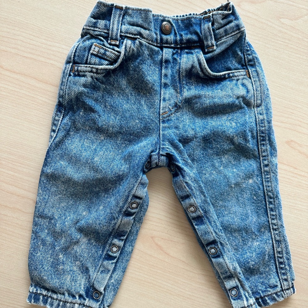 Levi's Classic Blue Kids Button Jeans